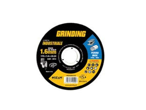 DISCHI DA TAGLIO SOTTILE PER FERRO/INOX LINEA INDUSTRIALE- - ø mm.115x1,0 foro 22,2 da taglio per ferro/inox - 100 pezzi GRINDING