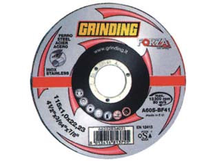 DISCHI DA TAGLIO SOTTILE CENTRO PIANO PER FERRO/INOX FORZA Ø MM.230- - ø mm.230x1,9 foro 22,2 da taglio per ferro/inox - 25 pezzi GRINDING