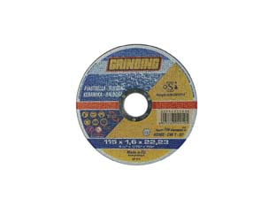 DISCHI DA TAGLIO SOTTILE CENTRO PIANO PER PIASTRELLE Ø MM.115- - ø mm.115x1,6 foro 22,2 da taglio per piastrelle - 50 pezzi GRINDING