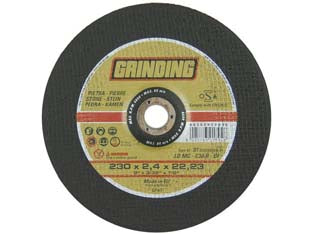 DISCHI DA TAGLIO CENTRO DEPRESSO PER MARMO Ø MM.230- - ø mm.230x2,4 foro 22,2 da taglio per marmo - 25 pezzi GRINDING