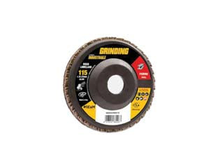 DISCHI LAMELLARI DA SGROSSO PER FERRO AL CORINDONE- - ø mm.115 foro 22,2 grana120 da sgrosso per ferro - 10 pezzi GRINDING