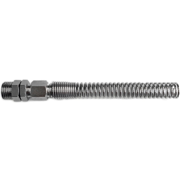 RACCORDO SPIRALATO GIREVOLE PER COMPRESSORI Ø 8x10 mm - Fil. 1/4 - 10 pezzi- SPIRALFLEX
