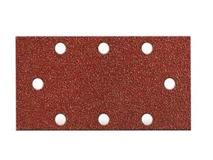 FOGLI CARTA ABRASIVA FORATA CON VELCRO PER LEVIGATRICI FORI A CIRCOLO- - grana 60 blister da pz.6 - 1 blister IMPERIAL