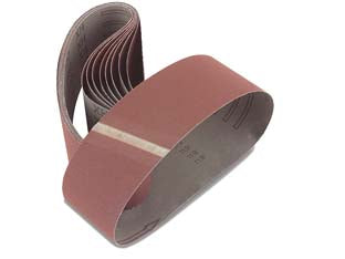 NASTRI CARTA ABRASIVA PER LEVIGATRICI A NASTRO- - mm.75x457 grana 120 blister da pz.3 - 1 blister IMPERIAL