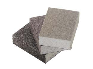 SPUGNE ABRASIVE A SAPONETTA GRINSPON- - grana media 100 - mm.100x66x26h. - 60 pezzi GRINDING