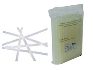 COLLA TERMOFUSIBILE TRASPARENTE MM.200- - mm.200 ø mm.11,3 - 1 kg EXCEL