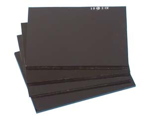 VETRI PER MASCHERE DI PROTEZIONE INATTINICI DIN11- - mm.75x98 - 10 pezzi