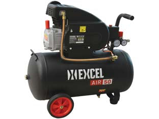 COMPRESSORE COASSIALE LUBRIFICATO A OLIO AIR 50 LT.50 HP 2 MONOFASE    EXCEL