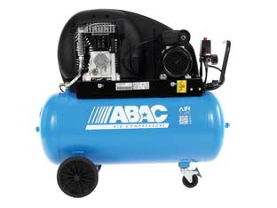 COMPRESSORE A CINGHIA BICILINDRICO LUBRIFICATO A OLIO LT.90    ABAC