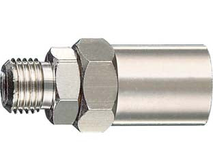 ATTACCO FILETTATO MASCHIO CON MASCHERINA- - attacco 1/4M per tubo ø mm.6X14 art.10/C - 10 pezzi ANI