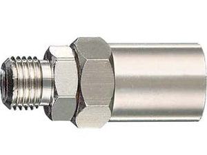 ATTACCO FILETTATO MASCHIO CON MASCHERINA- - attacco 1/4M per tubo ø mm.8X17 art.10/C - 5 pezzi ANI