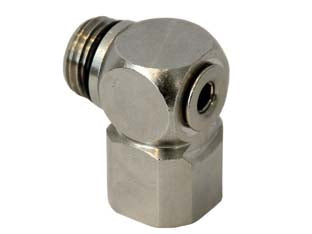 RACCORDO L GIREVOLE FILETTATO MASCHIO FEMMINA- - attacco girevole 1/4M 1/4F art.50/C - 5 pezzi ANI