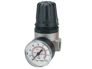 REGOLATORE DI PRESSIONE CON MANOMETRO  filettatura inferiore da 1/4 art.31/A4    ANI
