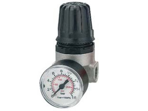 REGOLATORE DI PRESSIONE CON MANOMETRO  filettatura inferiore da 1/4 art.31/A4    ANI
