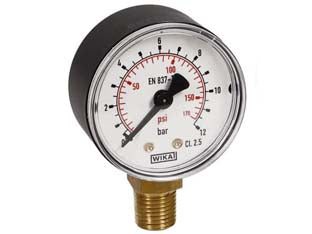 MANOMETRO ATTACCO RADIALE  attacco conico radiale 1/4 art.R/50    ANI