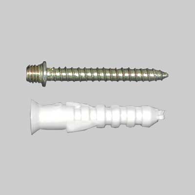 VITE E TASSELLO PER COLLARE LEGGERO M6x30 - 100 pezzi