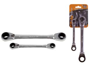 CHIAVI POLIGONALI A CRICCHETTO REVERSIBILE ART.192/S2 - 1 blister BETA