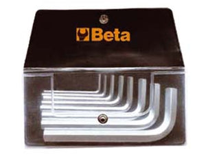 CHIAVI MASCHIO ESAGONALI PIEGATE CROMATE ART.96/B10 - 1 blister BETA