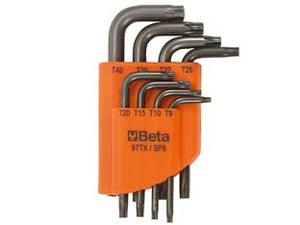 CHIAVI MASCHIO TORX PIEGATE CROMATE ART.97TX/S6    BETA