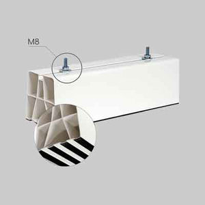 BASI A PAVIMENTO PER UNITA' ESTERNE 45 cm - 2 pezzi