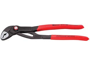 PINZA POLIGRIP COBRA QUICKSET PER TUBI E DADI DIN ISO 8976  mm.250  tubi fino ø mm.50, dadi fino mm.46    KNIPEX
