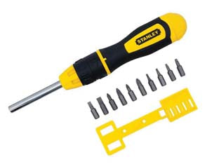 GIRAVITE MAGNETICO A CRICCHETTO CON 10 INSERTI  (068010)    STANLEY