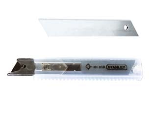 LAME DI RICAMBIO PER CUTTER MM.18- - in blister da pz.10 (0-11-301) - 2 blister STANLEY
