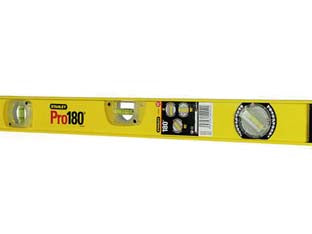 LIVELLA IN ALLUMINIO CON BOLLA REGOLABILE  cm.60 3 bolle (142920)    STANLEY