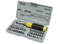 GIRAVITE PORTAINSERTI E BUSSOLE DA 1/4 IN SERIE 41 PEZZI - 1 pezzi ALTE