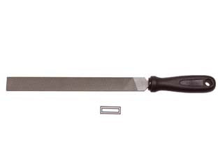 LIME PIATTE PARALLELE CON MANICO PLASTICA- - 8 mm.200 taglio bastardo - 2 pezzi