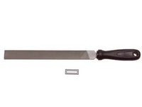 LIME PIATTE PARALLELE CON MANICO PLASTICA- -10 mm.250 taglio bastardo - 2 pezzi