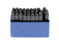 PUNZONI IN ACCIAIO SERIE DA 27 LETTERE  mm.2    ALTE