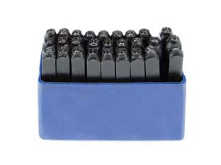 PUNZONI IN ACCIAIO SERIE DA 27 LETTERE  mm.3    ALTE