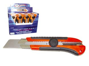 CUTTER MM.25 PROFESSIONALE CON BLOCCAGGIO A ROTELLA - 12 pezzi ALTE