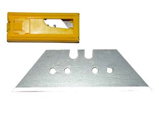 LAME RICAMBIO A TRAPEZIO GRANDI PER COLTELLI E RASCHIETTI- - mm.60x19 in astuccio da 10 pz - 6 pezzi ALTE