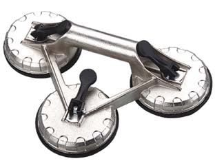 VENTOSA IN GOMMA TRIPLA PER VETRI SCOCCA IN ALLUMINIO    ALTE