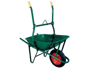 CARRIOLA PER EDILIZIA RIBALTABILE C/VASCA VERDE ZINCATA SMONTATA LT.75  vasca verde zincata smontata lt.75 spessore 8/10    BPA