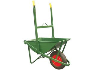 CARRIOLA PER EDILIZIA RIBALTABILE C/VASCA VERDE ZINCATA SALDATA LT.75  vasca verde zincata saldata lt.70 spessore 14/10    BPA