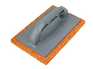 FRATTONE IN SPUGNA ARANCIO MANICO PLASTICA- - cm.24x10 - 3 pezzi