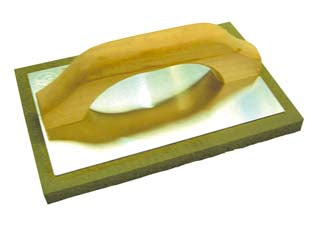 FRATTONE IN SPUGNA GRIGIA MANICO LEGNO- - cm.23,5x10,5 - 2 pezzi ALTE