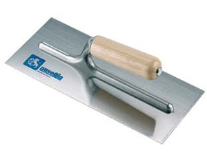 FRATTONE PER STUCCO IN ACCIAIO CON MANICO IN LEGNO- - cm.24x10 - 42311 - 2 pezzi AUSONIA