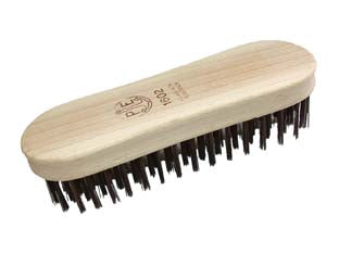 SPAZZOLA ACCIAIO A BISCOTTO ART.1602- - 6 ranghi - 12 pezzi PAVAN