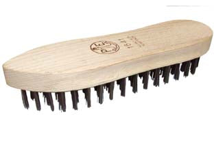 SPAZZOLA ACCIAIO A SCARPETTA- - 5 ranghi art.1642 cm.18,5x5,5 - 12 pezzi PAVAN