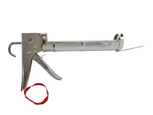 PISTOLA PER SILICONE PROFESSIONALE CROMATA - 3 pezzi ALTE