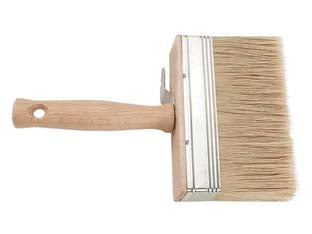 PLAFONCINO SETOLA BIONDA MANICO LEGNO- - mm.100x30 - 12 pezzi FEUDO