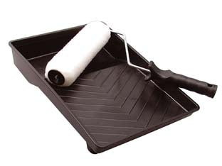 SET RULLO CON BACINELLA PER PITTURE MURALI  diametro rullo cm.3,7 dimensioni cm.22x25x32,5h.    FEUDO