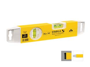 LIVELLA IN MATERIALE SINTETICO TORPEDO MOD.70 T  cm.25 2 bolle (02199)    STABILA