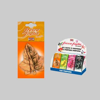 PROFUMATORE 'FRESCA FOGLIA CLASSIC' ESPOSITORE DA BANCO AREXONS 48 pezzi - AREXONS