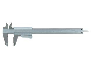 CALIBRO CINQUANTESIMALE MONOBLOCCO CURSORE BLOCCAGGIO AUTOMATICO  lettura utile mm.150, dimensioni mm.230x75x7h.    ALTE