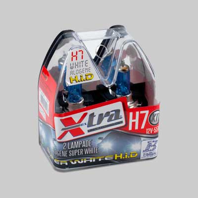 SET 2 LAMPADE 'SUPER WHITE' 12 V H 7 55 W